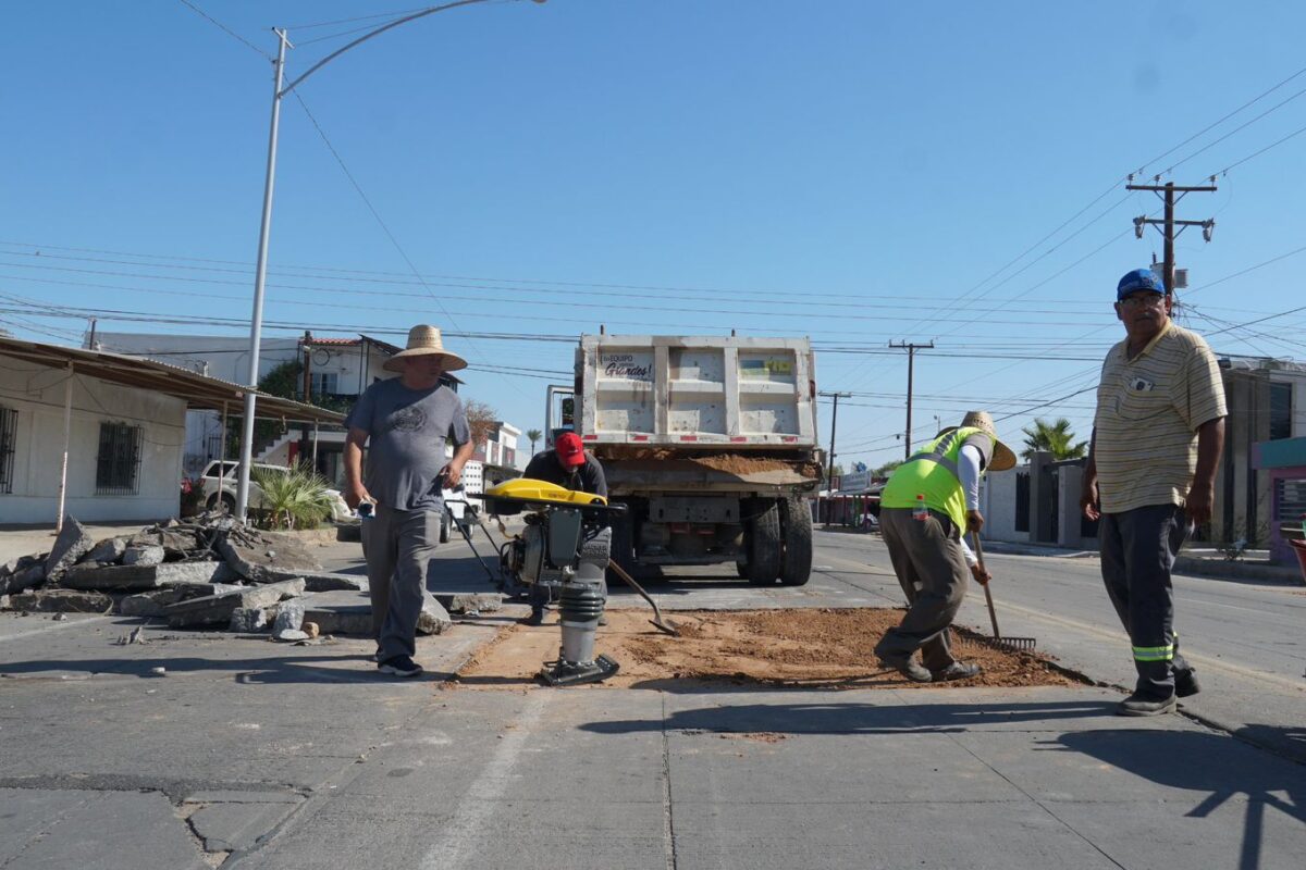 Repara Obras Públicas daños en ´white-topping´