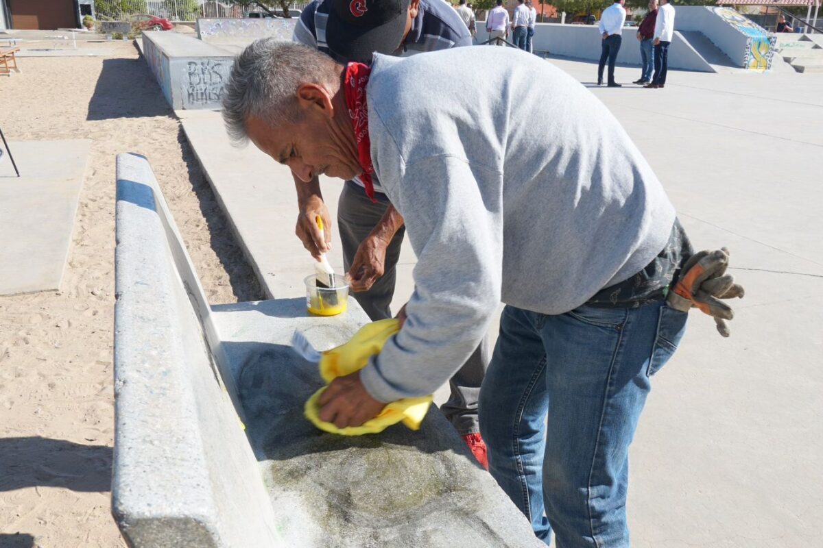Realiza Desarrollo Urbano mantenimiento a calles y parques de SLRC