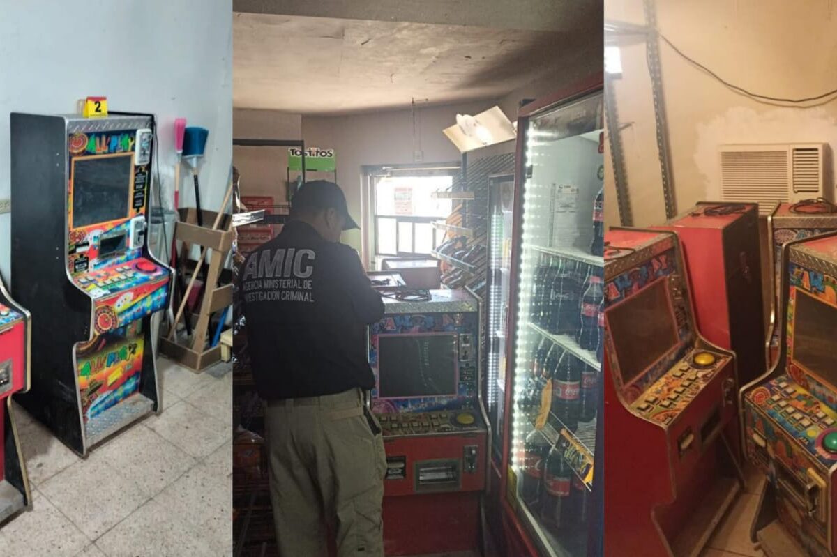 Decomisan 19 máquinas tragamonedas en SLRC, droga y armas en el Golfo de Santa Clara