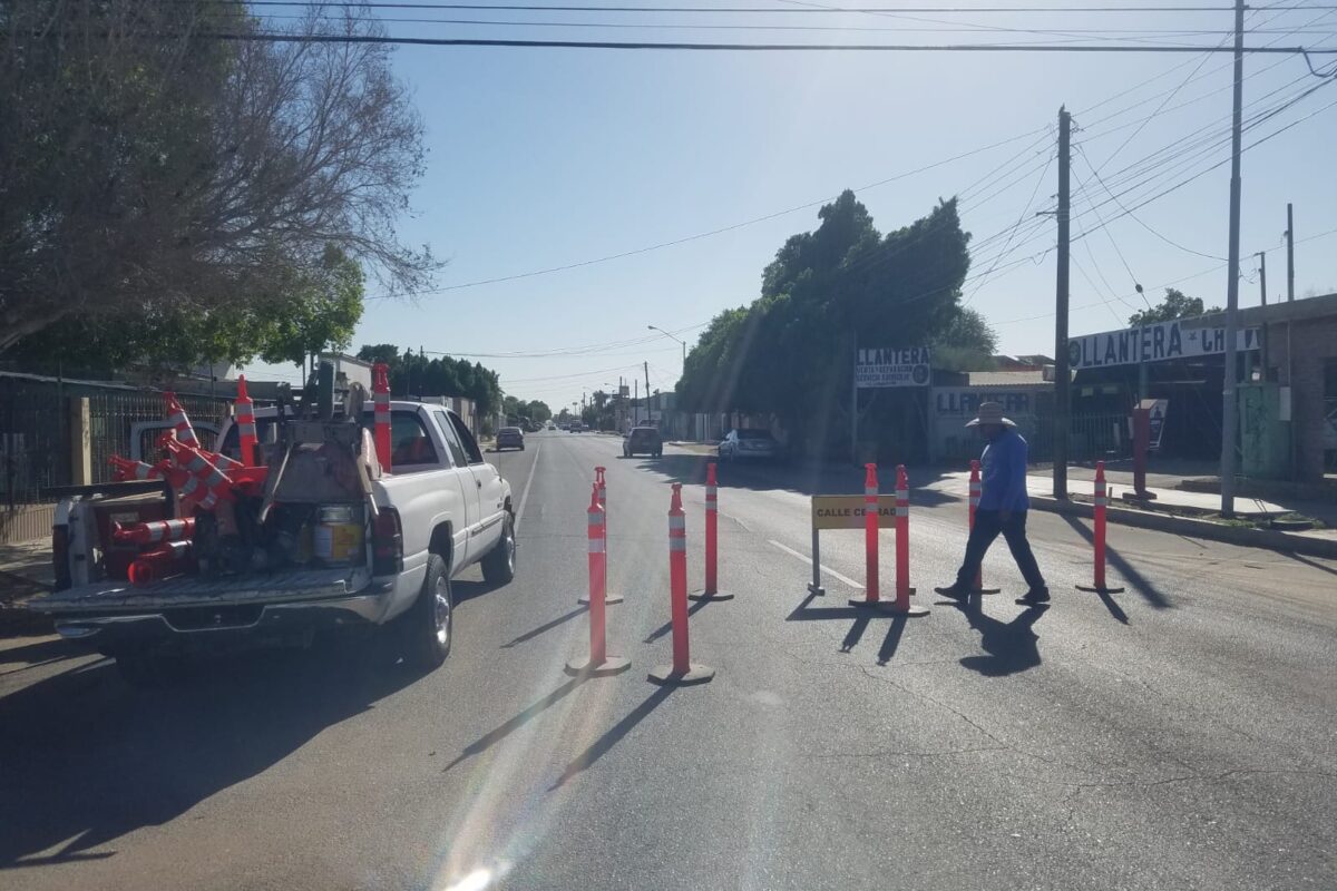 Avanza Desarrollo Urbano en pintado de cruces peatonales