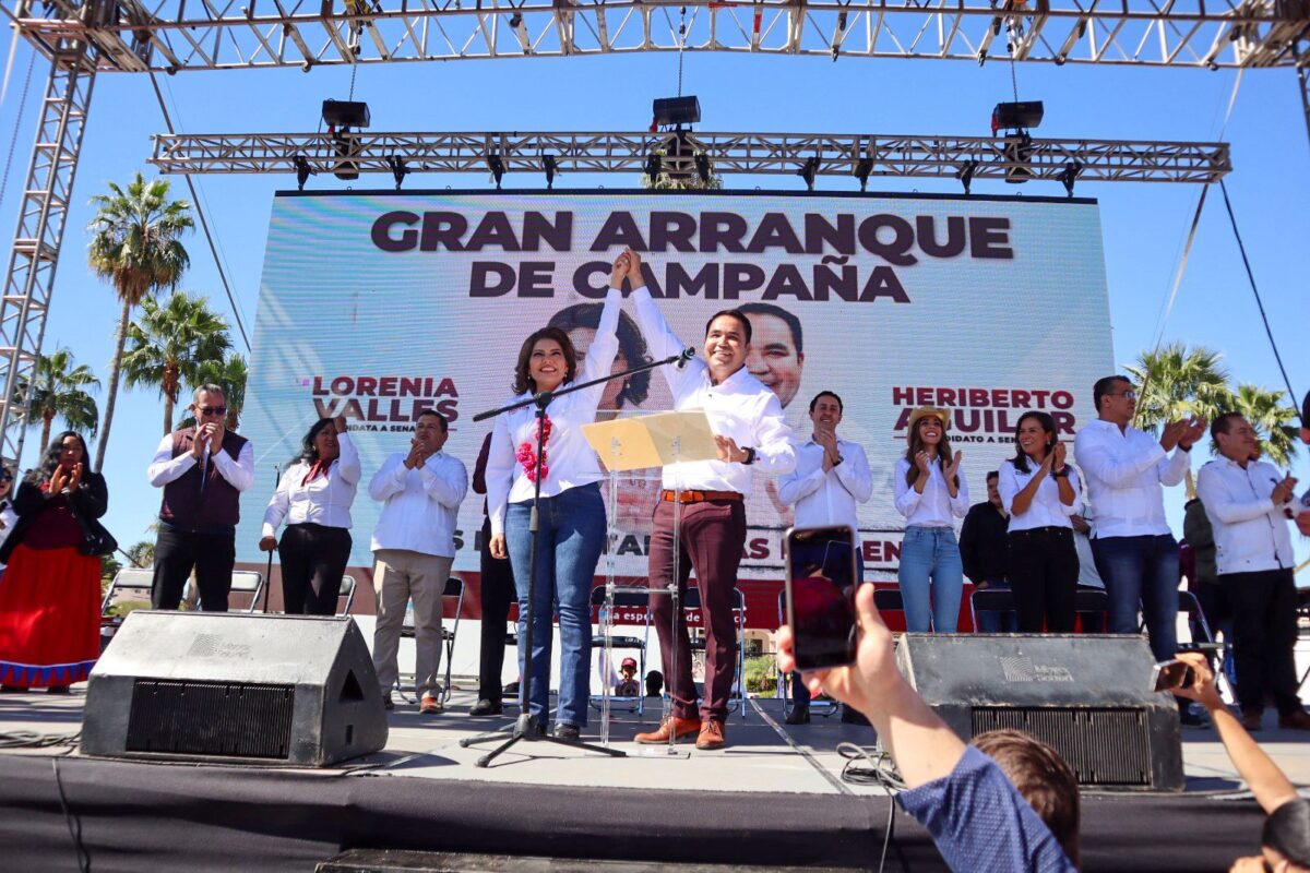 Arrancan Lorenia Valles y Heriberto Aguilar el camino al Senado de la República
