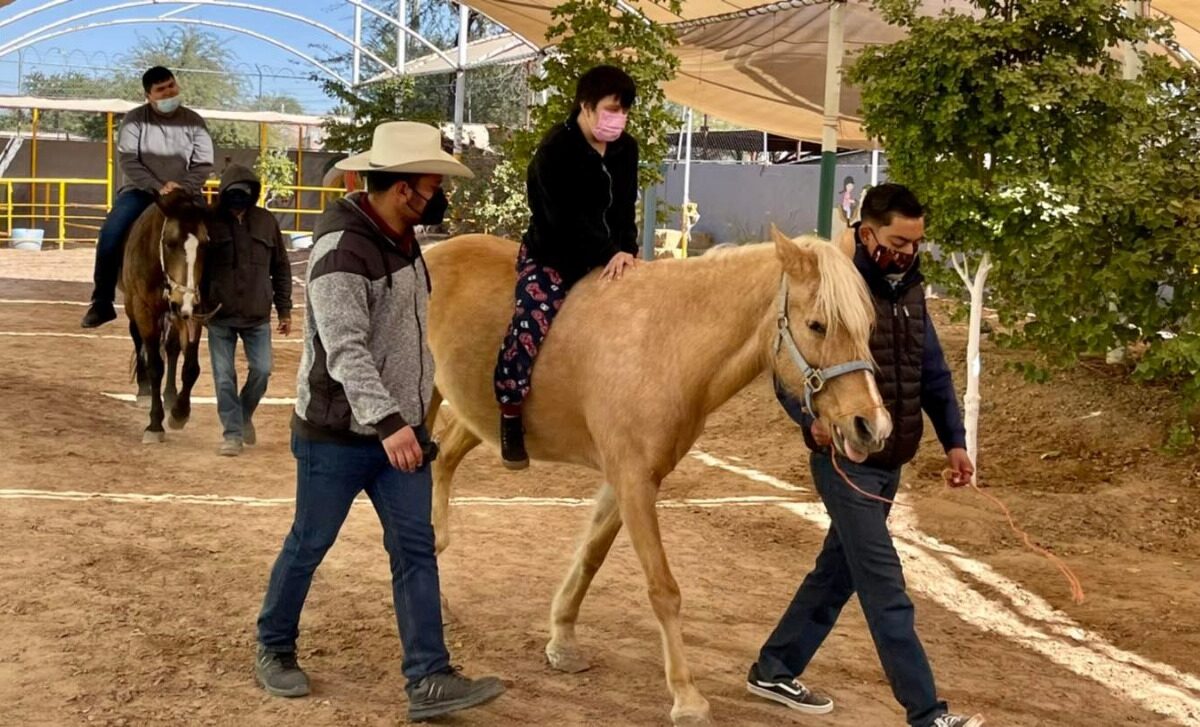 Recuerda DIF servicio de equinoterapia para niños con autismo