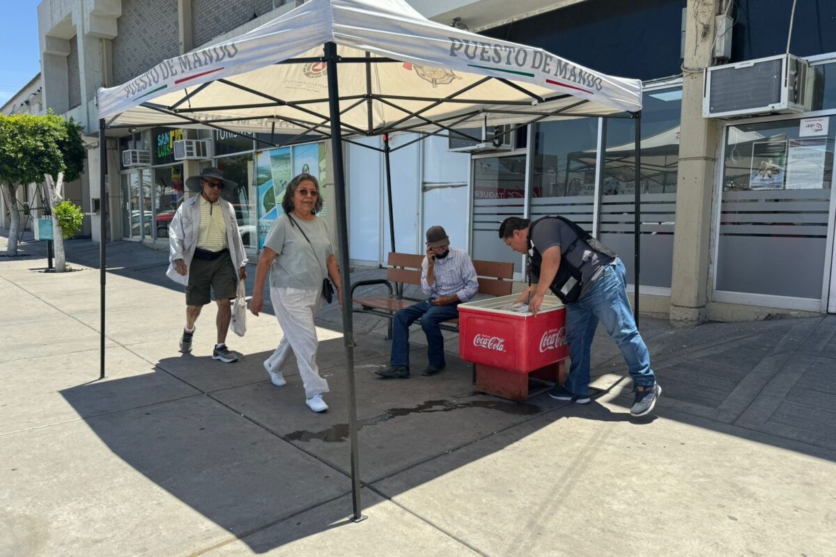 Activa Protección Civil primer punto de hidratación 2024