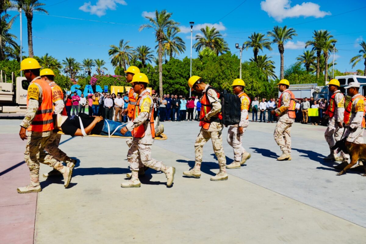 Participan autoridades municipales en Simulacro Nacional 2024