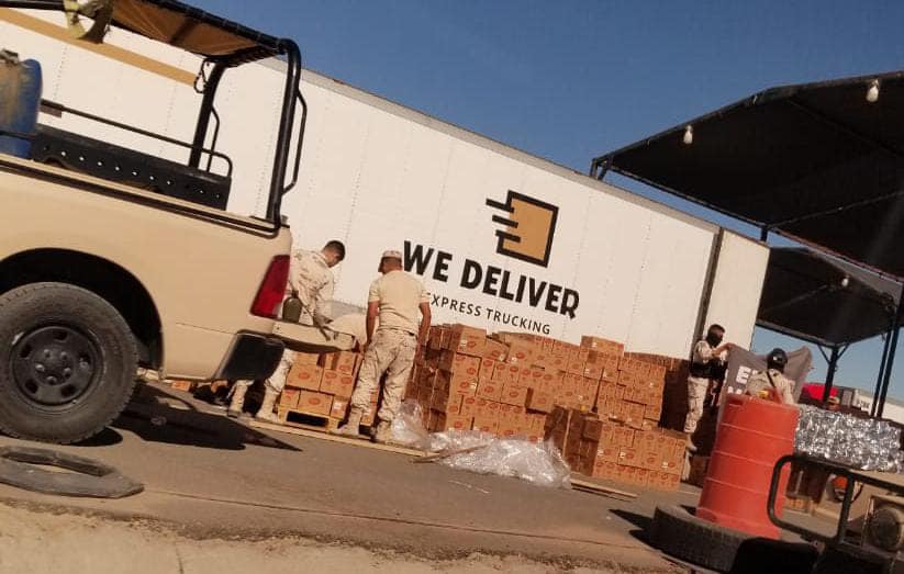 “Doble fondo, doble problema: Encuentran droga en camión de verduras en el Cucapah”